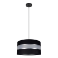 Suspension avec fil CORAL 1xE27/60W/230V noir