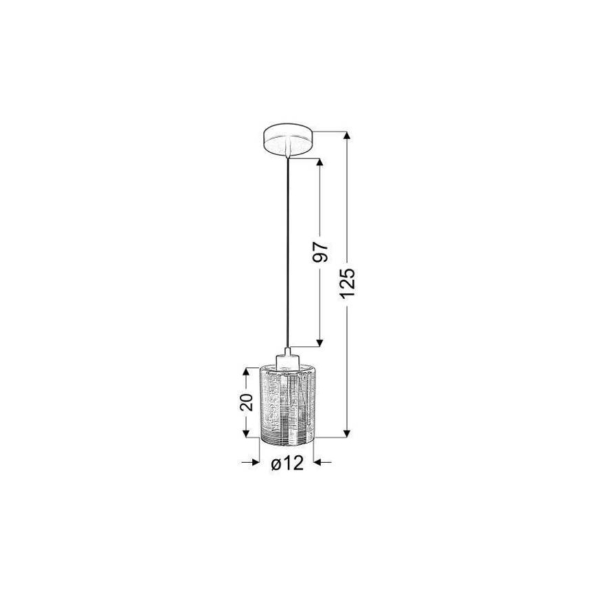 Suspension avec fil COX 1xE27/60W/230V