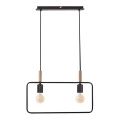 Suspension avec fil FRAME 2xE27/60W/230V noir