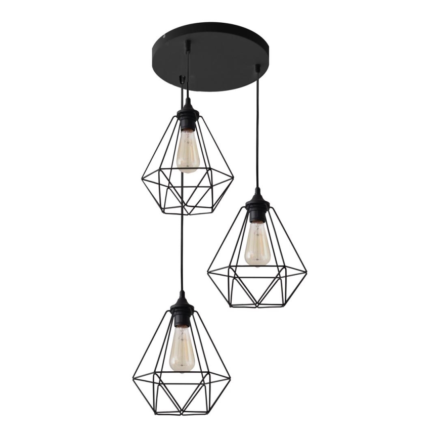 Suspension avec fil KARO 3xE27/15W/230V