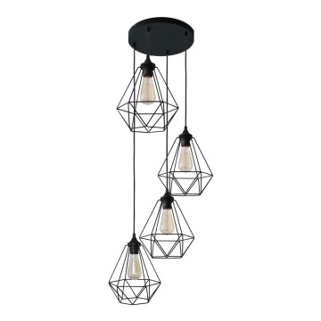 Suspension avec fil KARO 4xE27/15W/230V