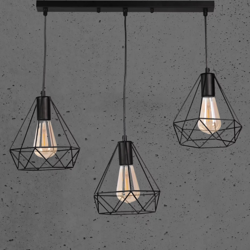 Suspension avec fil VIGO 3xE27/20W/230V