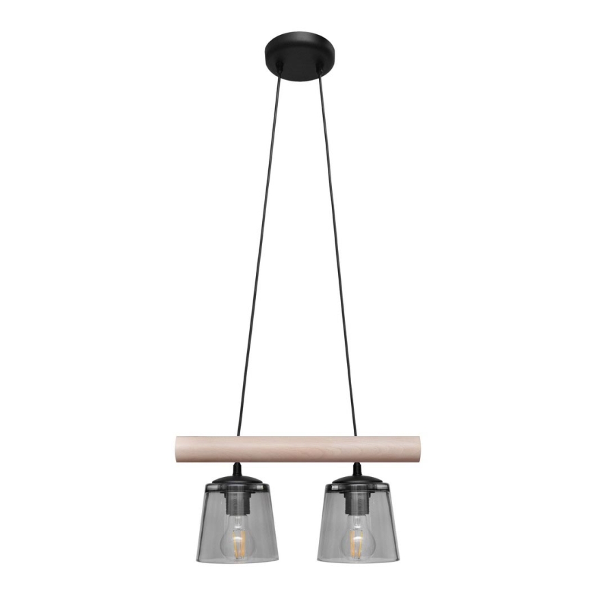Suspension avec fil WOODSTOCK 2xE27/15W/230V