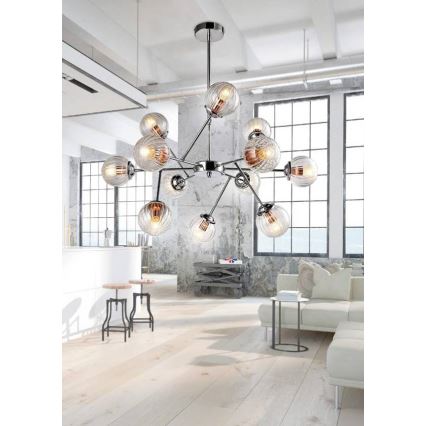 Suspension avec tige BEST 12xE14/40W/230V