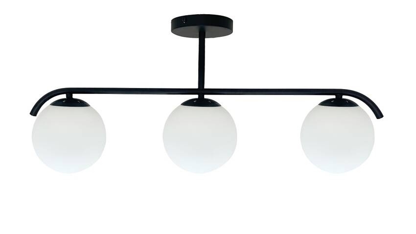 Suspension-barre AMADEO 3xE14/40W/230V noir