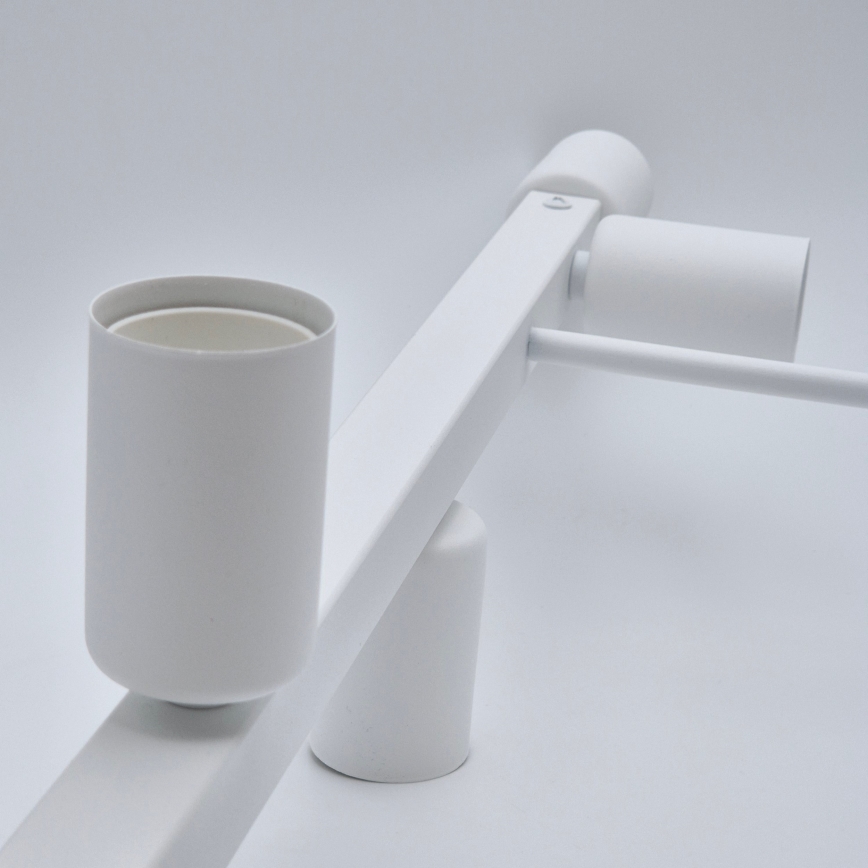 Suspension-barre ASTRID 6xE27/60W/230V blanc