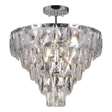 Suspension-barre CHELSEA 6xE14/40W/230V d. 50 cm chrome brillant