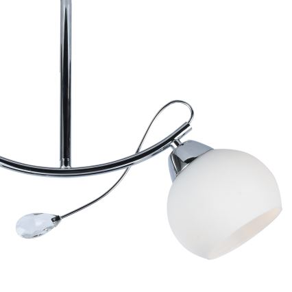 Suspension-barre CONNOR 2xE27/15W/230V chrome brillant/blanc