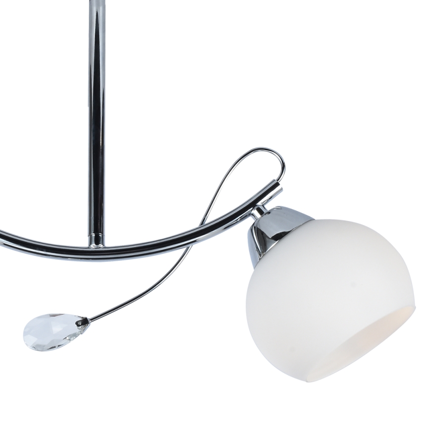 Suspension-barre CONNOR 2xE27/15W/230V chrome brillant/blanc