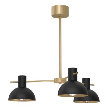 Suspension-barre ESTATE MINI 3xE27/15W/230V noir