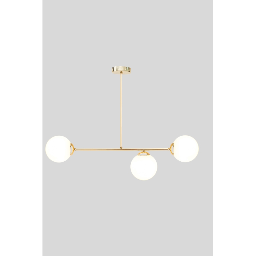 Suspension-barre FIRA 3xE27/60W/230V doré