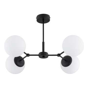 Suspension-barre FOTON 4xE14/10W/230V noir