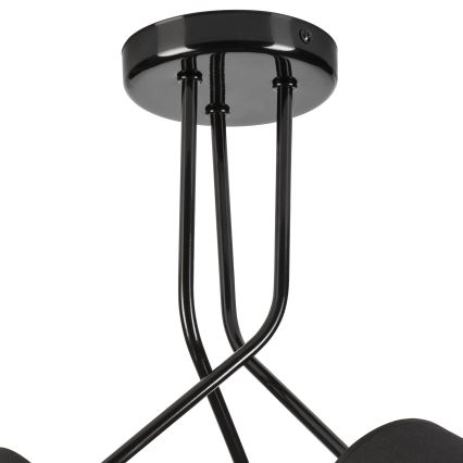 Suspension-barre IRMA 3xE27/15W/230V noir
