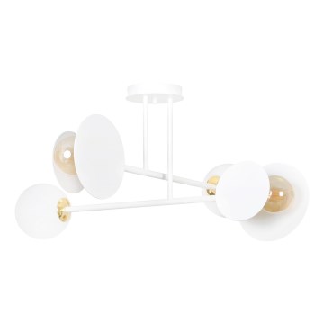Suspension-barre MINERVA 2xE27/15W + 2xE14/10W/230V blanc