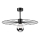 Suspension-barre MONTANA 1xE27/15W/230V d. 45 cm noir