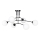 Suspension-barre PREGOS 6xE14/10W/230V noir/blanc