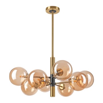 Suspension-barre ROLLO 8xG9/5W/230V doré/fumé beige