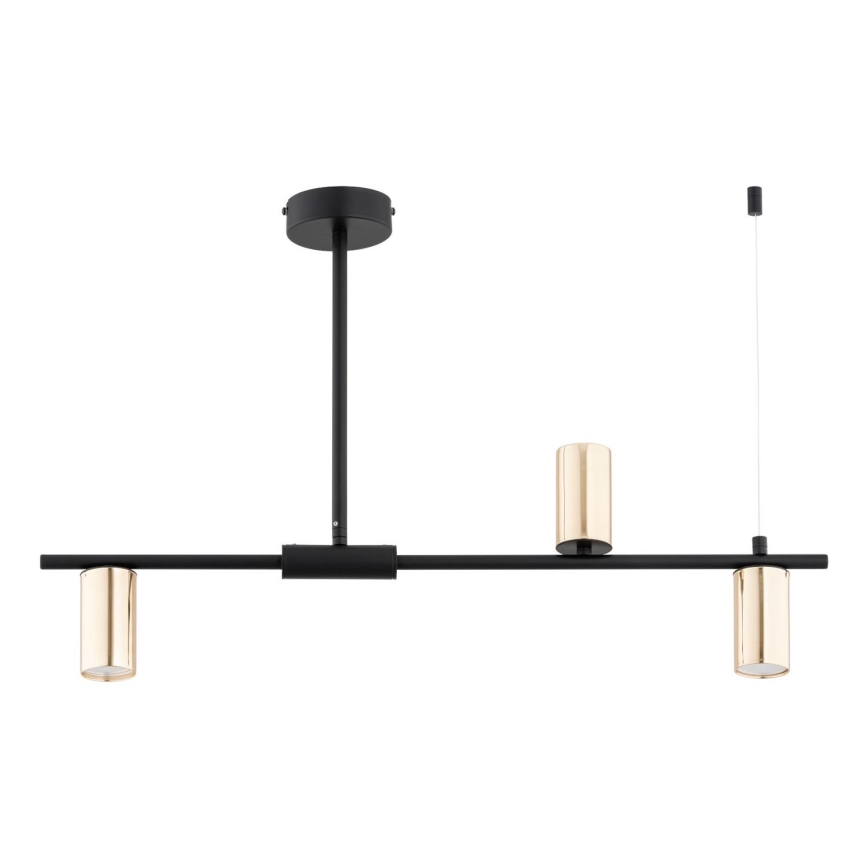 Suspension-barre URANOS 3xGU10/10W/230V noir/doré