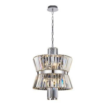 Suspension chaîne AURELIA 8xE14/40W/230V chrome mat
