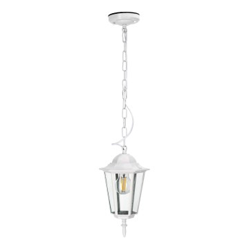 Suspension chaîne d'extérieur 1xE27/60W/230V IP44 blanc