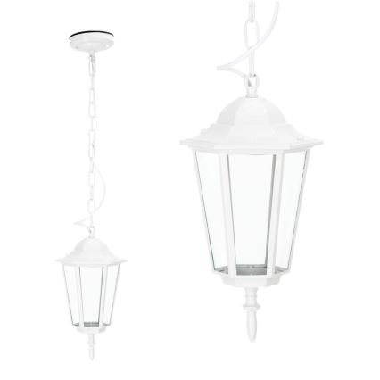 Suspension chaîne d'extérieur 1xE27/60W/230V IP44 blanc
