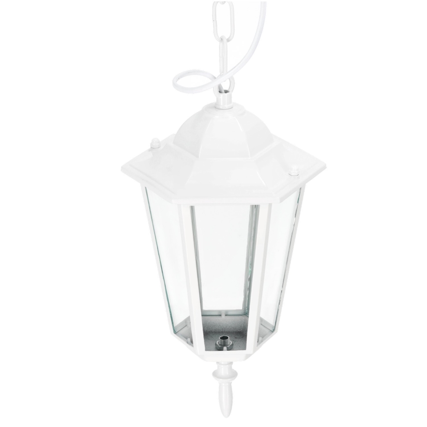Suspension chaîne d'extérieur 1xE27/60W/230V IP44 blanc