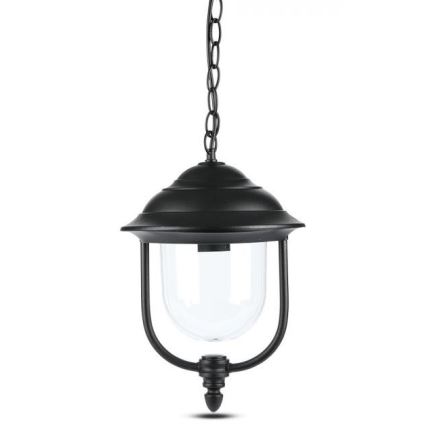 Suspension chaîne d'extérieur 1xE27/60W/230V IP44 noir