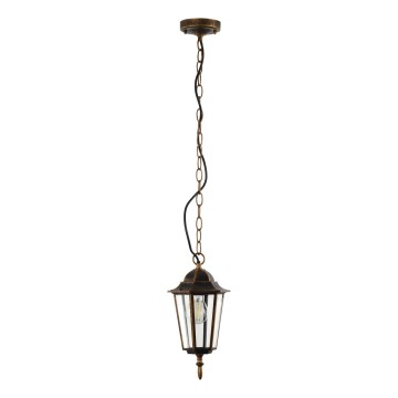 Suspension chaîne d'extérieur ARRAIA 1xE27/15W/230V IP44 bronze patiné
