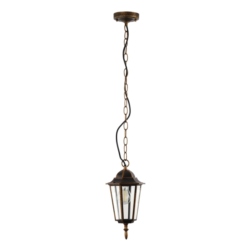 Suspension chaîne d'extérieur ARRAIA 1xE27/15W/230V IP44 bronze patiné
