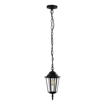 Suspension chaîne d'extérieur ARRAIA 1xE27/15W/230V IP44 noir