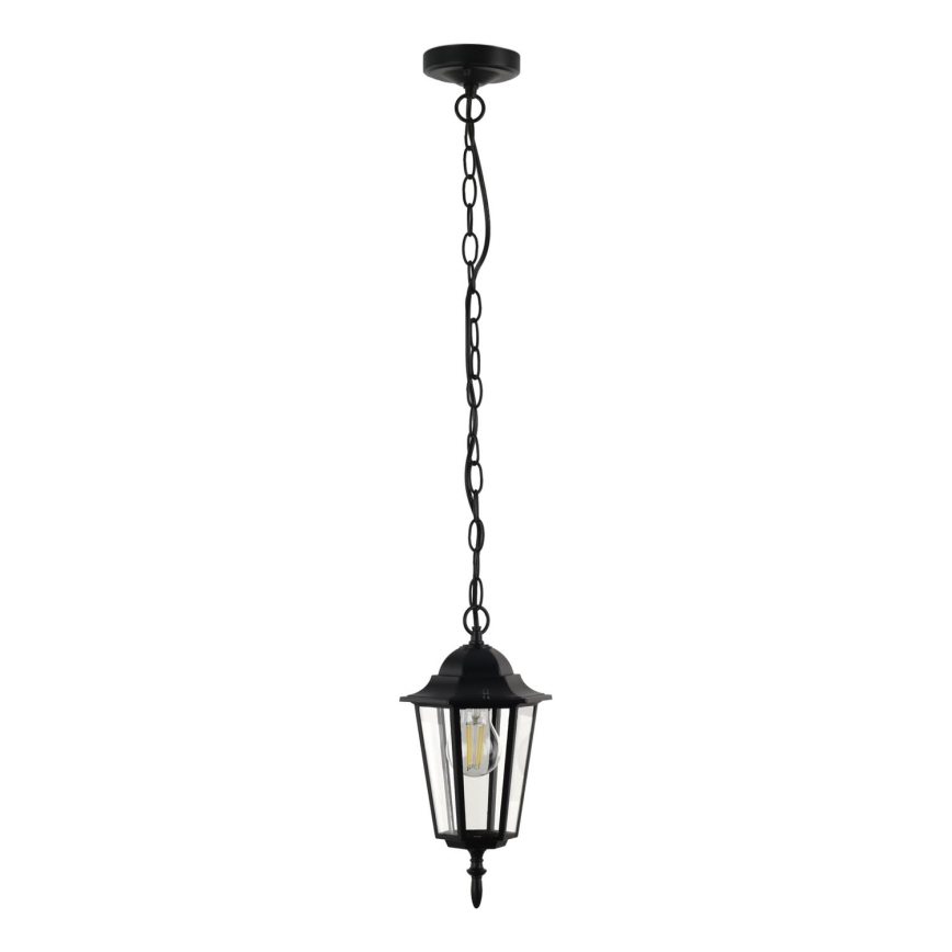 Suspension chaîne d'extérieur ARRAIA 1xE27/15W/230V IP44 noir