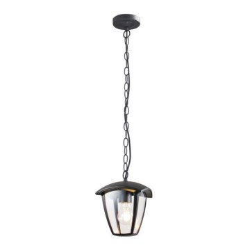 Suspension chaîne d'extérieur SURVA 1xE27/60W/230V IP44 noir