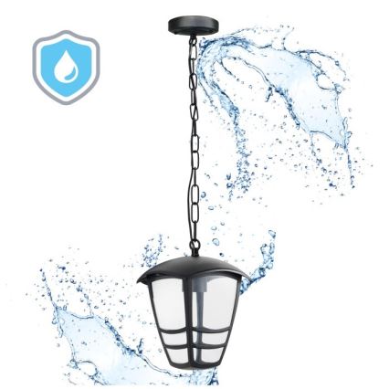 Suspension chaîne d'extérieur TEVIO 1xE27/60W/230V IP54 noir