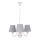 Suspension chaîne FIREZ 3xE27/40W/230V blanc/gris