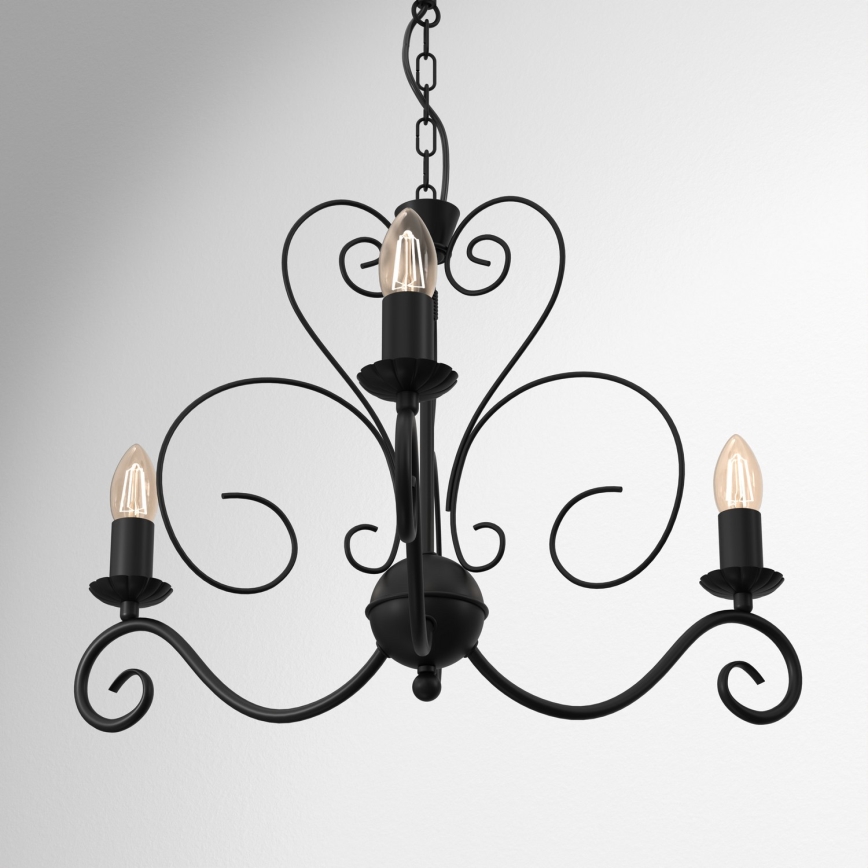 Suspension chaîne MAURO 3xE14/60W/230V