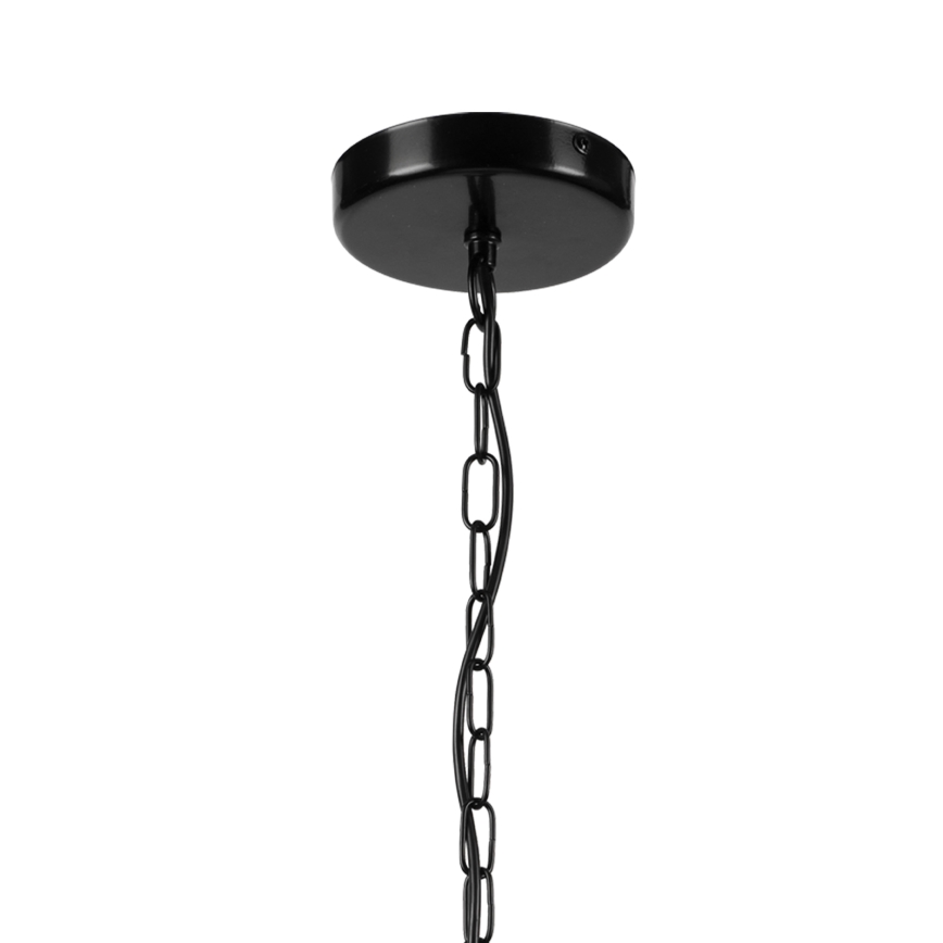 Suspension chaîne ONDA 1xE27/15W/230V noir/chêne