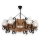 Suspension chaîne QUEEN 8xE14/40W/230V hêtre
