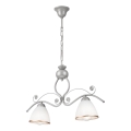 Suspension chaîne RETRO 2xE27/60W/230V argent
