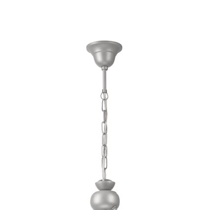Suspension chaîne RETRO 2xE27/60W/230V argent