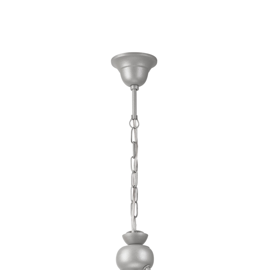 Suspension chaîne RETRO 2xE27/60W/230V argent