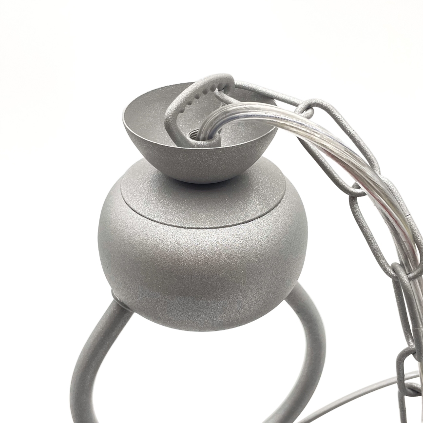 Suspension chaîne RETRO 2xE27/60W/230V argent