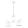 Suspension chaîne RETRO 2xE27/60W/230V blanc mat