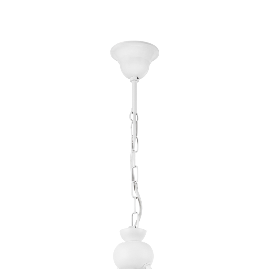 Suspension chaîne RETRO 2xE27/60W/230V blanc mat