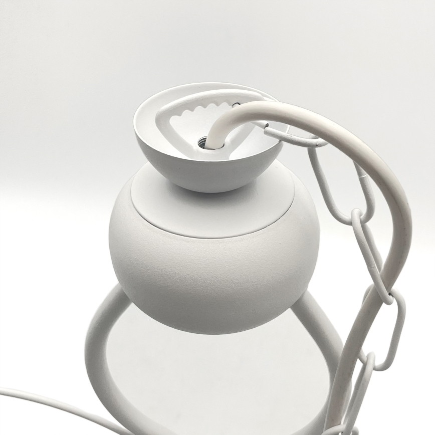 Suspension chaîne RETRO 2xE27/60W/230V blanc mat