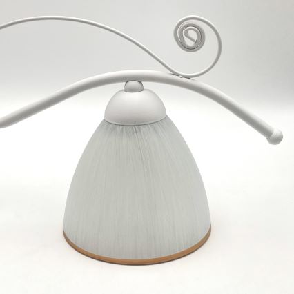 Suspension chaîne RETRO 2xE27/60W/230V blanc mat