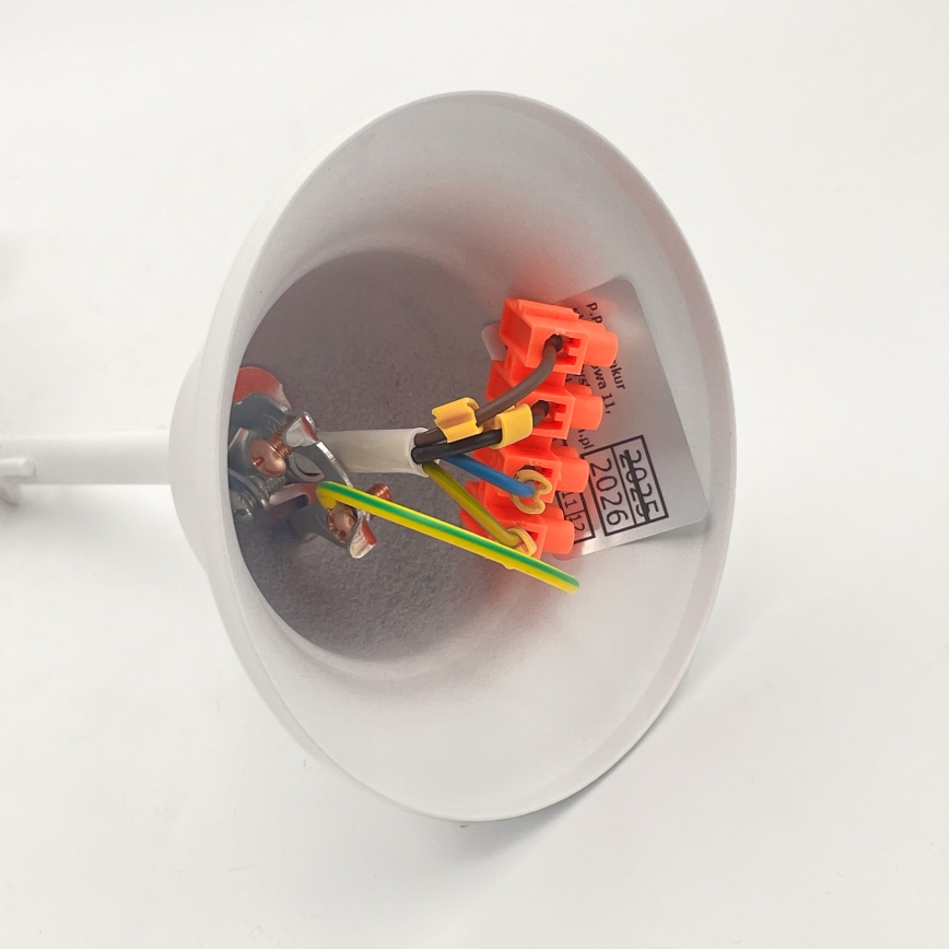 Suspension chaîne RETRO 2xE27/60W/230V blanc mat