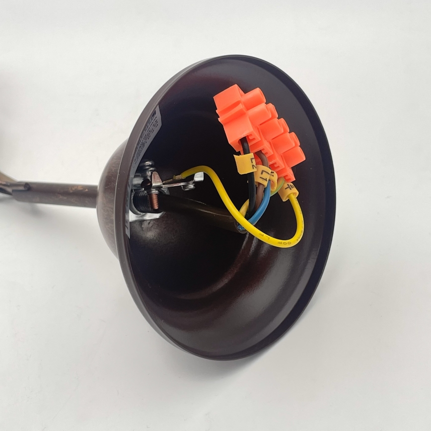 Suspension chaîne RETRO 2xE27/60W/230V cuivre/patine