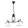 Suspension chaîne RETRO 2xE27/60W/230V mat noir