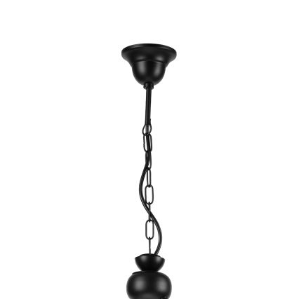 Suspension chaîne RETRO 2xE27/60W/230V mat noir