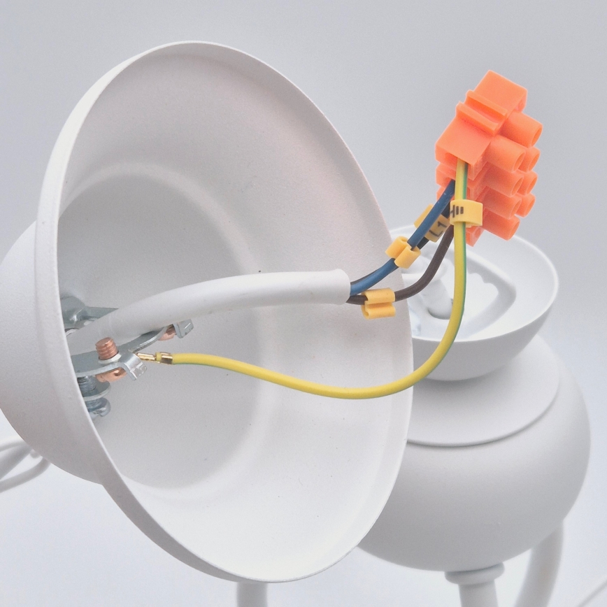 Suspension chaîne RETRO II 3xE27/60W/230V blanc
